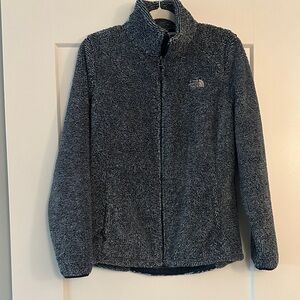 The North Face Charcoal/blue Fleece Jacket